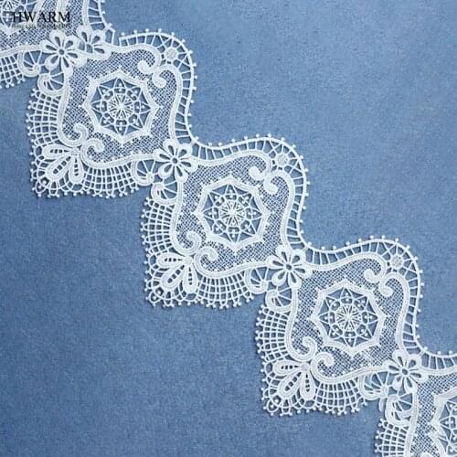 5yard 14.5cm african lace fabric 2019 high quality lace trimming nigerian christmas wedding decoration DIY clothing accessories