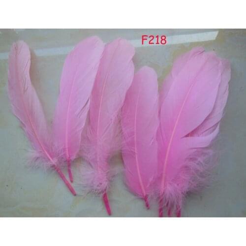 Wholesale Top Quality 50Pcs/lot Beautiful pink Goose Feather 15-20cm Decorative Feathers For Craft DIY Christmas tree decoration