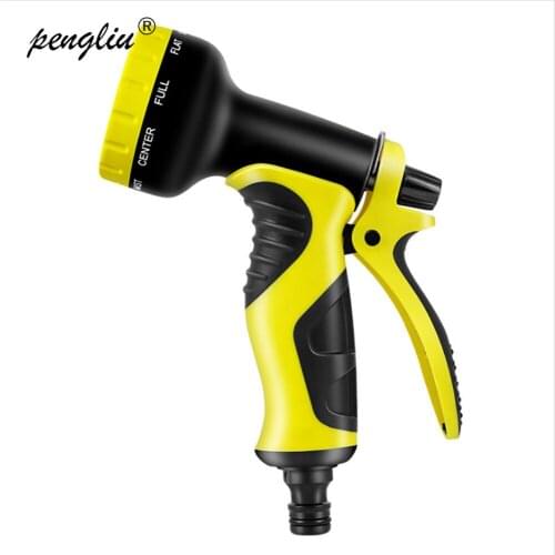10 Pattern Adjustable Nozzle Car Water Spray Gun Car Wash Hose Garden Spray High Pressure Gun Sprinkler Nozzle Water Gun IT052