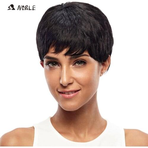 Noble Short Wigs High Temperature No Lace Wigs 8 Inch Red Synthetic Wigs For Women 3 Colors Choice Available Free Shipping