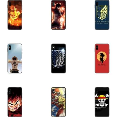 Anime Japanese Attack On Titan Black Mall Black Soft TPU Luxury Fashion Phone Case For Huawei Honor Play V10 View Mate 10 20