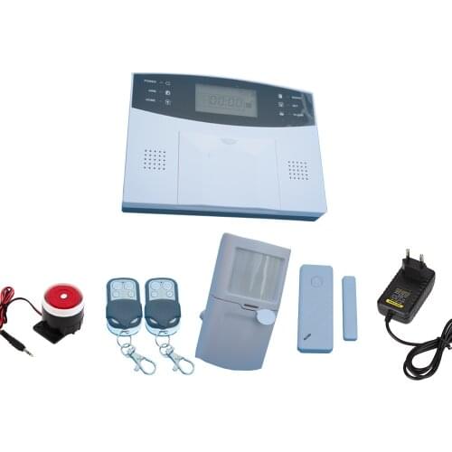 Home Security Alarm System 433MHz Wireless PIR Motion Sensor Door contact LCD Panel GSM Alarm system Indoor Siren