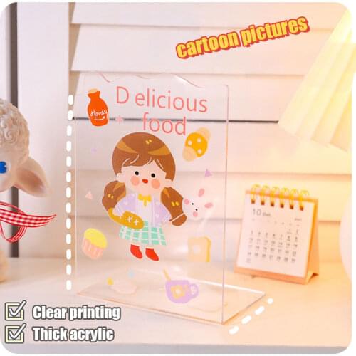 Ins Acrylic Book Stand Transparent Desk Divider Artifact Desktop Book Storage Holder Creative Book Baffle kawaii Book Shelf