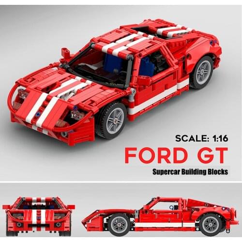 Supercar Building Blocks Technical Car Super Speed GT Racing Vehicle Model Bricks Toys Birthday Gift For Boyfriend Children