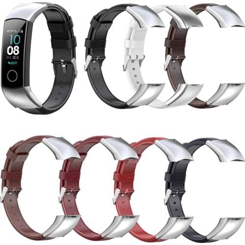 Leather Watch Band Strap for Huawei Honor 5 Watch 4ENC CRS-B19, CRS-B19S Smart Watch Replacement Wristwatch Band Bracelet