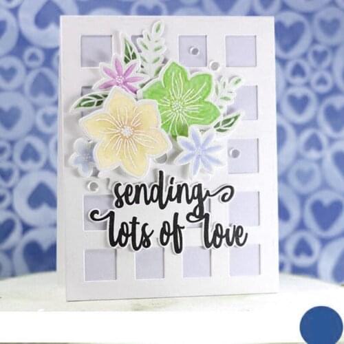 Panalisacraft Square background Metal Cutting Dies Craft Dies Scrapbooking Card Making Album Embossing Stencil DieCut Decoration