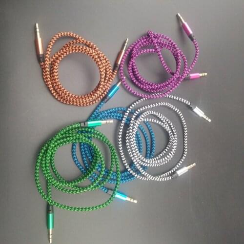 2019 top sale Aux stereo 3.5MM 1 meter audio data cable for Toyota Camry Corolla RAV4 Yaris Highlander/Land Cruiser/PRADO Vios