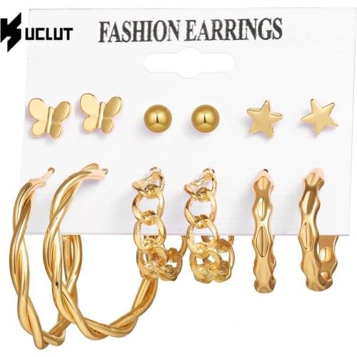 Fashion Vintage Pearl Earring Set for Women Girls Elegant Jewelry Geometric Round Circle Pearl Long Dangle Earrings Brincos
