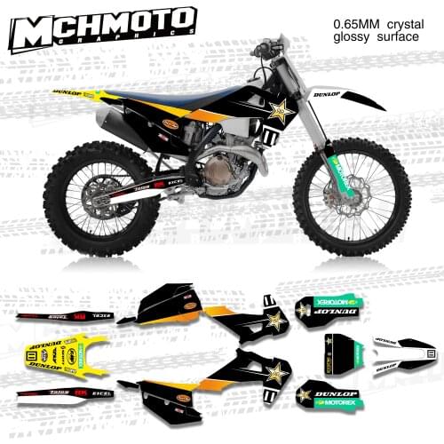 MCHMFG Motorcycle Team Graphic Decal & Sticker Kit For Husqvarna TE FE TC FC TX FX FS 19-21 TE FE 20-22