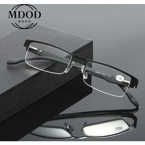 2020 Men Women Half Frame Reading Glasses High Quality Business Computer Presbyopia Eyeglasses +1.0+1.5+2.0+2.5+3.0+3.5+4.0