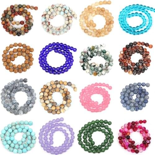 Wholesale 4-12mm Round Loose Spacer Beads Tiger Eye Agates Natural Stone Beads For Jewelry Making DIY Bracelet Necklace Handmade