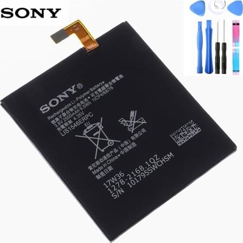 Original Sony LIS1546ERPC Battery For Sony Xperia C3 T3 D2533 M50W D5103 S55T S55U D2502 2500mAh