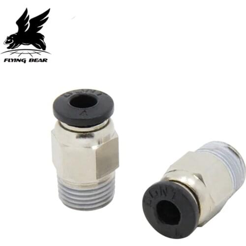 10PCS Pneumatic Connector PC4-G1/8 1.75mm PTFE Tube Quick Coupler Feed inlet For ghost/tornado