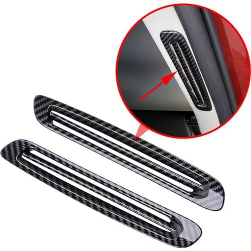 Fit For Mazda CX-30 2019 2020 2021 Accessories Carbon Fiber Style Air Conditioning Vent Outlet Cover Trim Molding