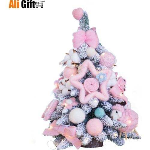 DIY Mini Snowflake Small Simulation Small Christmas Treewool Felt Decorations Ornaments Celebrate Supplies Artificial Tree