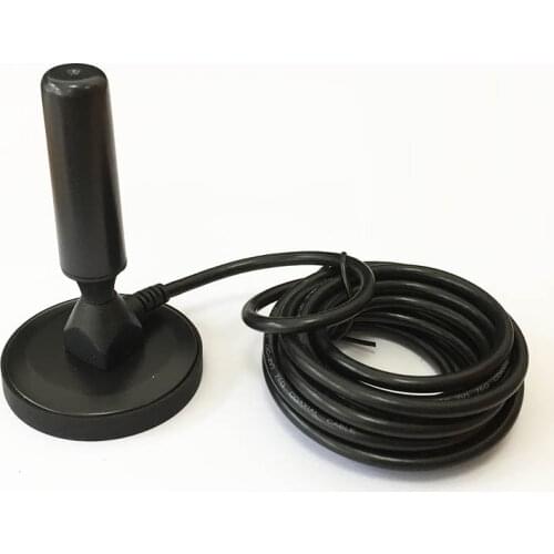 DVB-T/FM TV antenna 20dbi high gain dual band indoor aerial sucker base 3m cable IEC