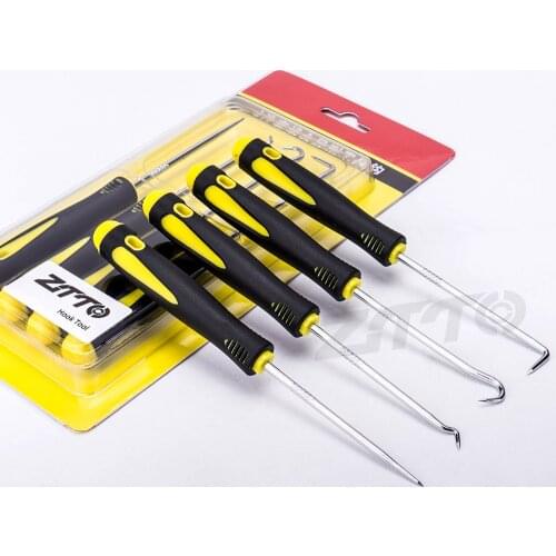 4Pcs MTB Bike Piston O-ring Remove Hook For Suspension Fork Rear Shock Maintenance Oil Seal Bicycle Service Tool 90Degree