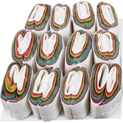 12pcs/set Magic Tricks Multi-colour Mouth Coils Paper Streamers from Mouth Magic Prop Magician Supplies Toys Game Tools