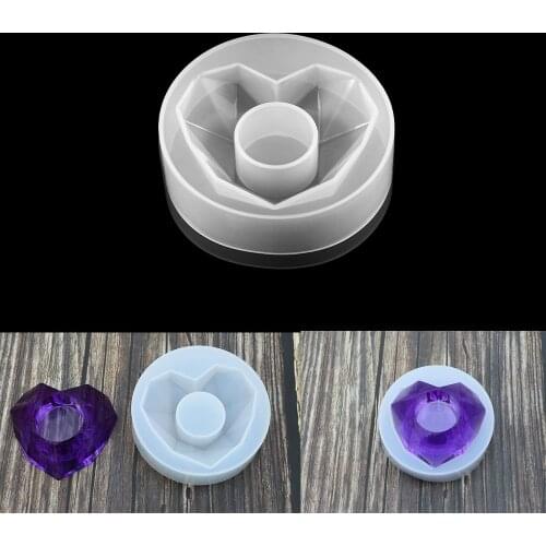 1 Pcs 3D Love Silicone Mold UV Epoxy Resin Pot Mold For DIY Handmade Home Plant Pot Decoration Storage Box Mold Making Tool