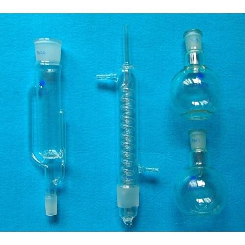 150ml,Glass Soxhlet Extractor With Coil Condenser And Two Flat Bottom Flask