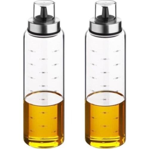 2 pcs Borosilicate Dripless Glass Oiler 500 ml 2 pcs Yağlık