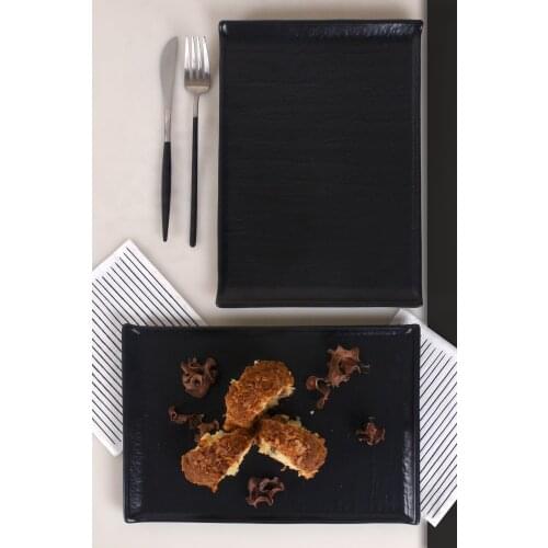 Matte Black Natural Stone Kayak Plate 30 Cm 2 Pcs