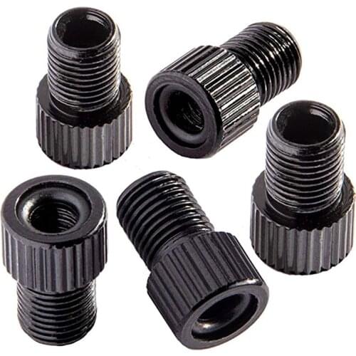 5Pcs Bicycle Valve Adapter Caps Aluminum Alloy Bicycle Air Nozzle Air Pump MTB Bike Bike Wheels Gas Nozzle Inner Tube Tools