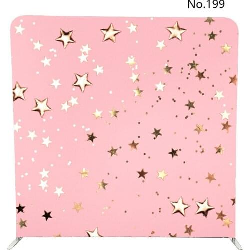 8ft golden geometric pattern on paper texture for double sided printing on fabric pillowcase backdrop