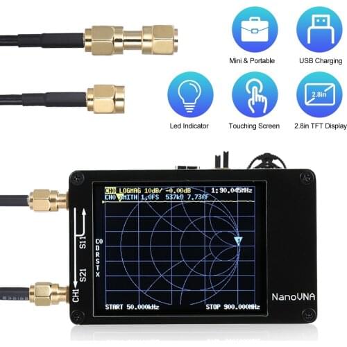 Vector Network Analyzer 2.8in Digital Display Touching Screen Professional Portable High-Performance Measuring Instrument