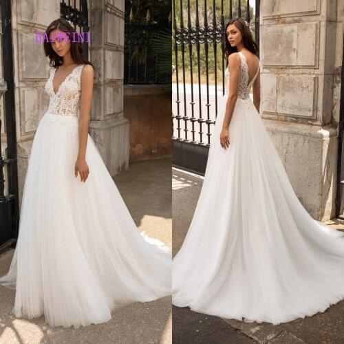 BAIWEINI Sleeveless Wedding Dresses