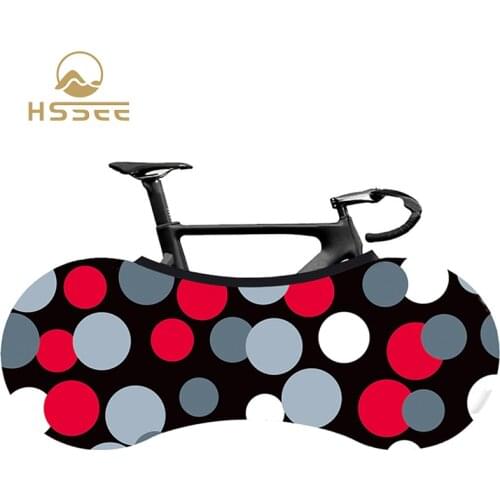 HSSEE 2020 bicycle cover simple geometric pattern high-quality elastic fabric road bike indoor dust cover bicycle accessories