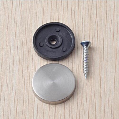 Stainless steel Glass Nails decorative covers + screw