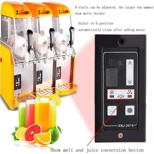 Hot sale Four Tanks 48L Commercial Snow Melting Snack Machine Beverage Fruit Juice Cold Drink Dispenser 1500W