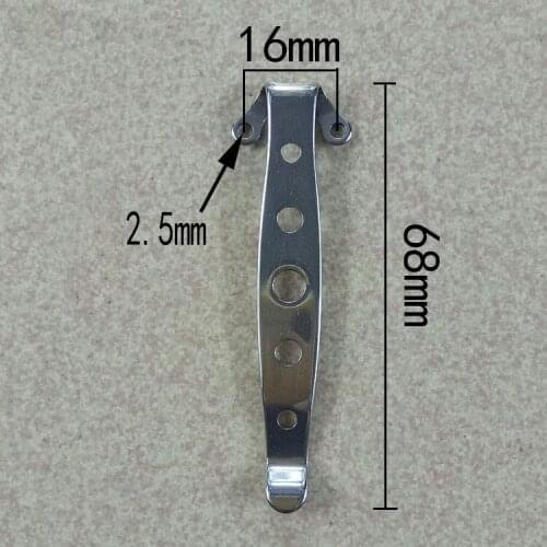 5pcs/bag ,68mm *19mm Pocket Clip folding knives Clip flashlight Clip or EDC tools with screws Handicraft accessories