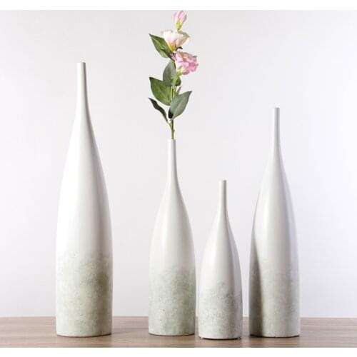 Nordic Ceramic Vase Decoration Simple Living Room Dining Table Model Room Vase Nordic Soft Decoration Home Size Vase