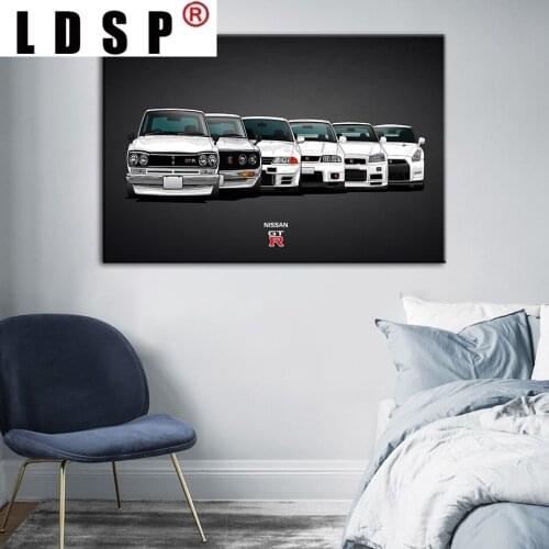 LDSP Abstract Canvas Paintings Posters Prints Pull The Cool Breeze Car Sofa Wall Art Pictures Home Decor Living Room Unframed