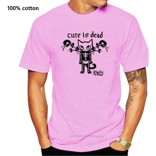 EMILY THE STRANGE OFFICIAL LICENSED Emo Goth Fitted Top T-Shirt XS S M L