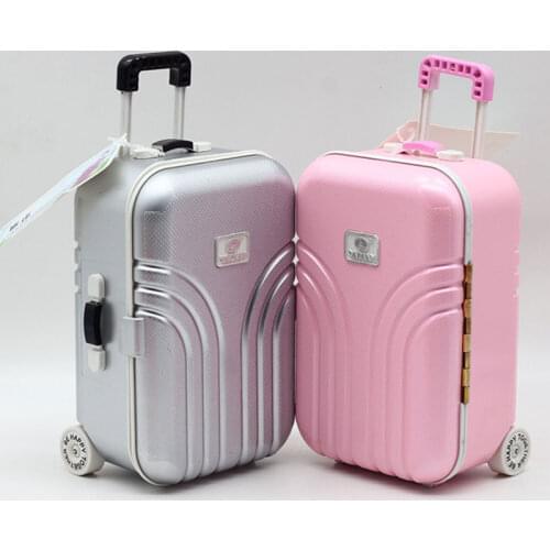 Fashion Travel Suitcase Fit For 45cm American Girl Doll 18 Inch Dolls Accessoires