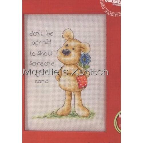 KTX020 Cross Stitch Kit Embroidery Art Homfun Bear Cross Stich Painting Joy Sunday Christmas Decorations For Home Homefun