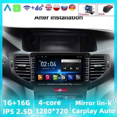 Navitree 1280X720 HD For Honda Spirior Accord 8 2008 2009 2010 2011 2012 Auto Radio Stereo GPS Navigation Carplay Support TPMS