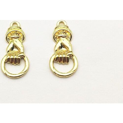 New arrival! 30x13mm 100pcs Zinc Alloy Hand Connector for Earrings DIY making parts,Jewelry Accessories Findings & Components