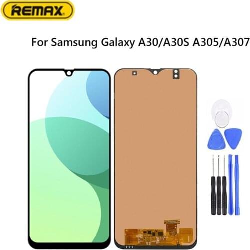 Original AMOLED LCD Display Touch Screen Digitizer Glass Assembly Replacement Kit for Samsung Galaxy A30/A30S A305/307 Universal
