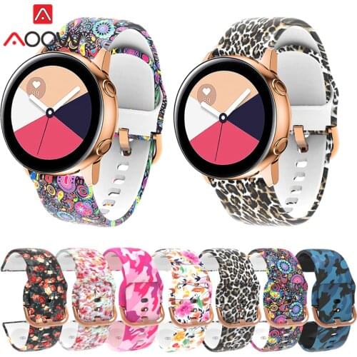 20mm Sport Silicone Watchband for Samsung Galaxy Watch 42mm Galaxy Active 2 Replacement Bracelet Band Strap for Gear S2 Classic