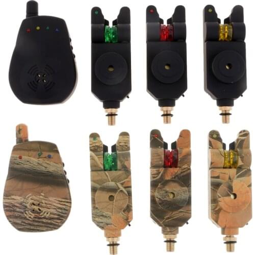 Carp Fishing Bite Alarms Set Wireless Fishing Alarm(2 transmitters + 1 receiver)