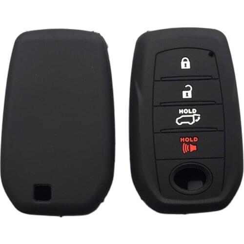 Silicone car key cover case for Toyota Mirai Land Cruiser Fortuner LC200 2019 2020 Remote key
