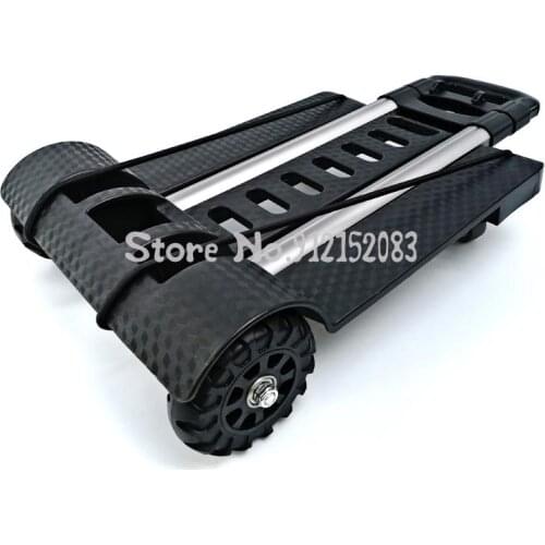 Folding Portable Trolley Shopping Trolley Pull Goods Trolley Trolley Luggage Trailer Household Light Grocery Shopping Cart Small