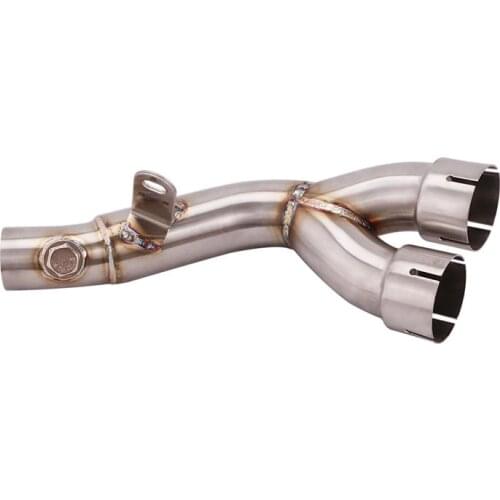 Mid Pipe for -Yamaha R6 YZF-R6 Motorcycle Dual-outlet Exhaust Pipe Delete Catalyst Slip On Original Muffler Pipe 2006-2019