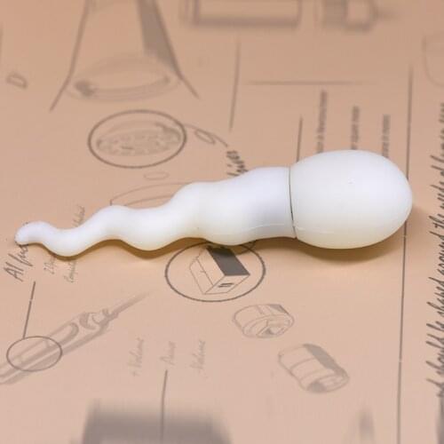 Cartoon sperm pen drive 4GB 8GB 16GB 32GB 64GB 128GB 256GB usb flash drive memory stick pendrive white u stick