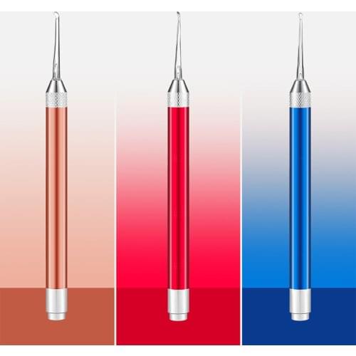 Earpick with LED Light Ear Wax Cleaner Baby Earwax Remover Ear Spoon Battery Powered Ear Cleaning Tool for Kids