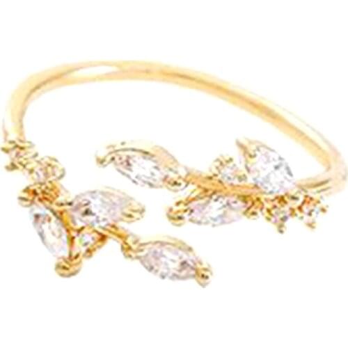 High Quality Magic Practical Newest Gift Leaf Opening Ring Simple Chic Creative Latest